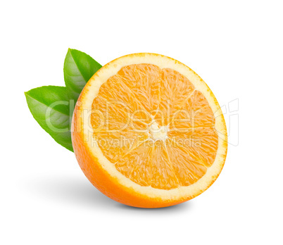 cut into half oranges