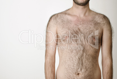 hairy male