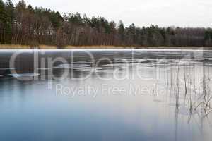 frozen lake in denmark