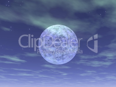 full moon - 3d render