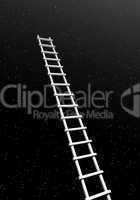 ladder to success - 3d render