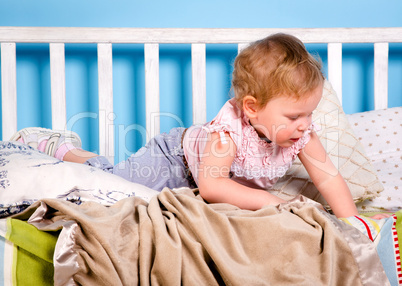 baby on the bed