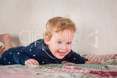 baby on the bed