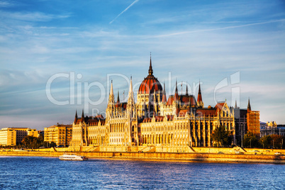 Hungarian Parliament building in Budapest