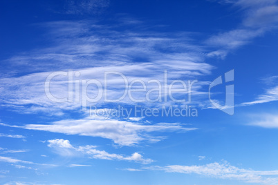 blue sky with clouds in summer sunny day