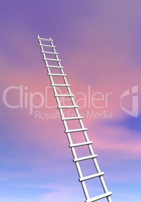 ladder to success - 3d render