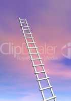 ladder to success - 3d render