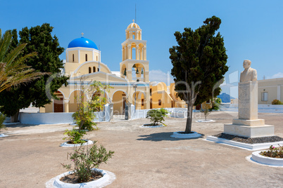 Orthodox church. Oia, Santorini, Greece