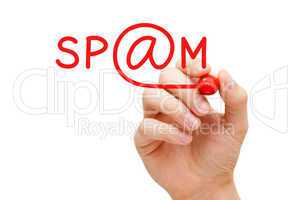 spam red marker