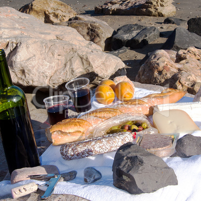 picnic by the sea