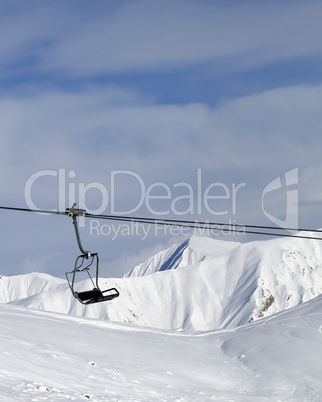 chair lift at ski resort