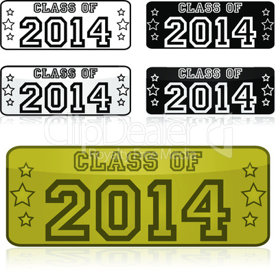 Class of 2014 stickers