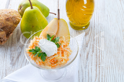 celery salad with pear