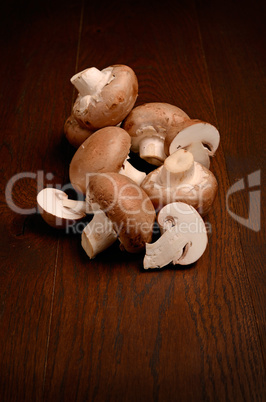 brown mushrooms