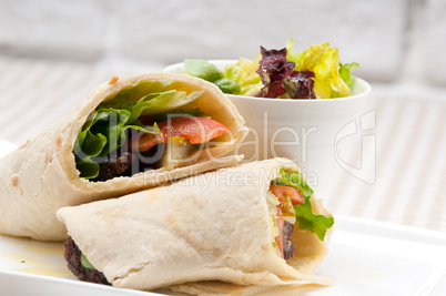 kafta shawarma chicken pita wrap laufrolle sandwich