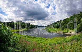 Odertalsperre im Harz Talsperre See