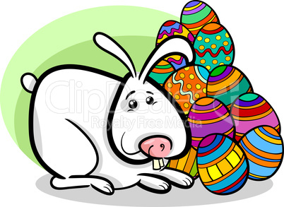 easter bunny cartoon illustration