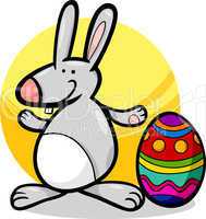 funny easter bunny cartoon illustration