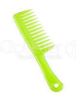 Green plastic comb