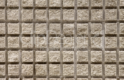 Squared wall made of cement texture