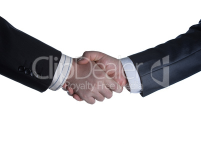 signing of the agreement and a handshake
