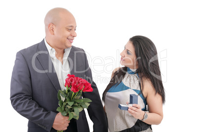 man proposing to a woman