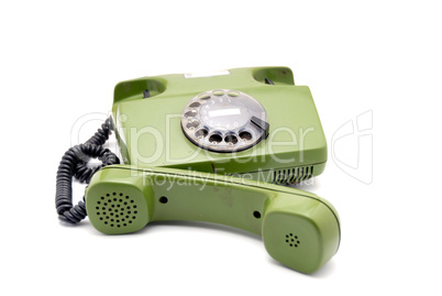 old analogue disk phone