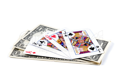 three denominations on one buck change playing cards