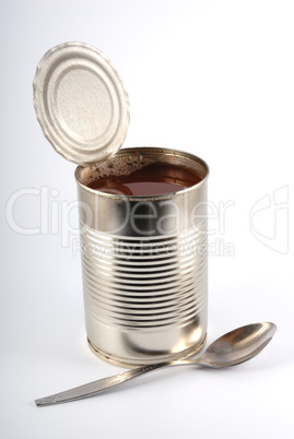 the open metal can