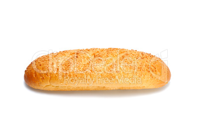 french bread isolated on white