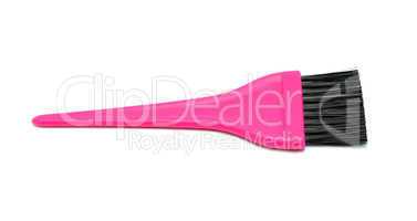 Brush hair coloring on a white background