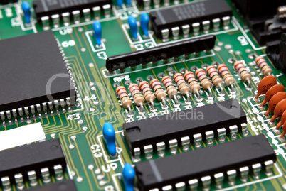 Fragment of a computer printed-circuit-board