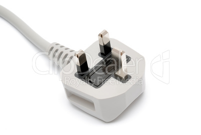 electrical plug isolated on white