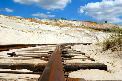 Old rusty railway