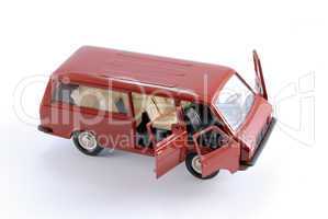 Collection scale model of the car Minibus