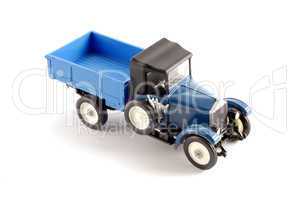 Collection scale model of the retro truck