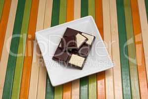 food collection - black and white chocolate