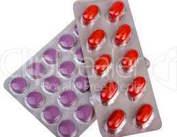 medicine pills packed in blisters