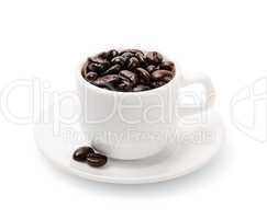 black coffee grains