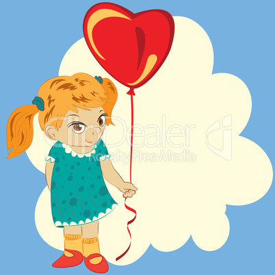 girl with balloon