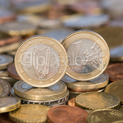 1 Euro Münze aus Irland