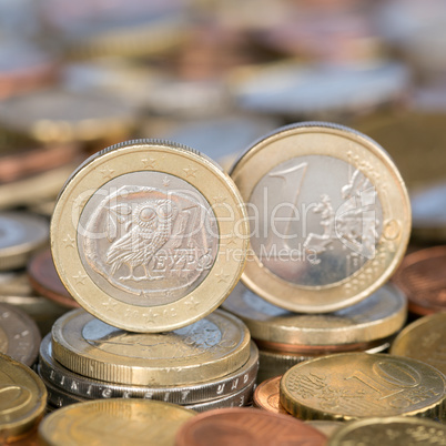 1 Euro Münze aus Griechenland