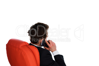 businessman talking on a mobile phone