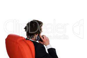 businessman talking on a mobile phone