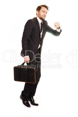 businessman jumping