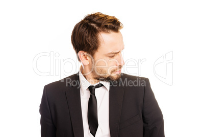 businessman looking to the side