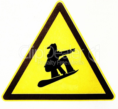 Snowboardfahrer symbol
