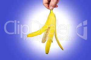 empty banana peel