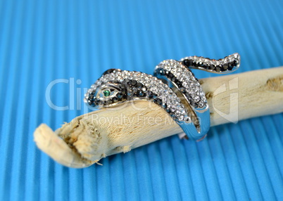 Snake shaped ring