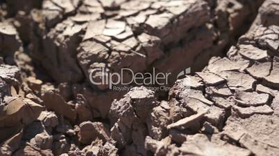 Dry Cracked Earth Closeup
